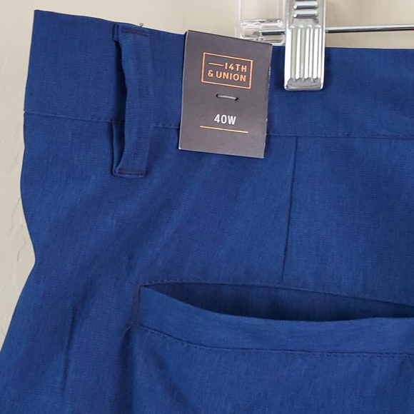 NWT 14th & Union Blue Estate Performance ShortS - Picture 4 of 10